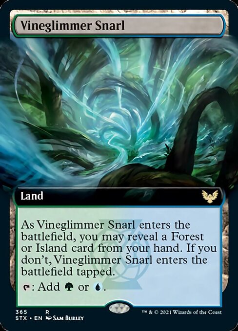 Vineglimmer Snarl (Extended Art) [Strixhaven: School of Mages] | Black Swamp Games