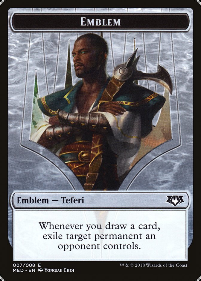 Teferi, Hero of Dominaria Emblem [Mythic Edition Tokens] | Black Swamp Games