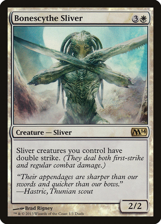Bonescythe Sliver (Duels of the Planeswalkers Promos) [Duels of the Planeswalkers Promos 2013] | Black Swamp Games
