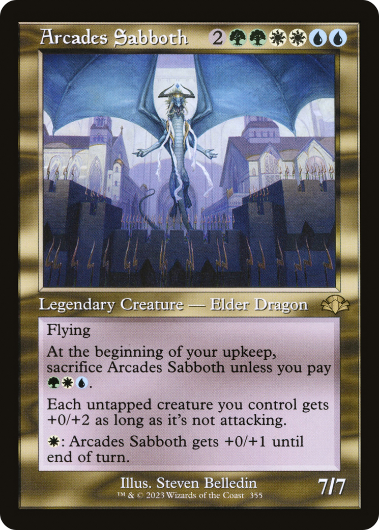 Arcades Sabboth (Retro) [Dominaria Remastered] | Black Swamp Games