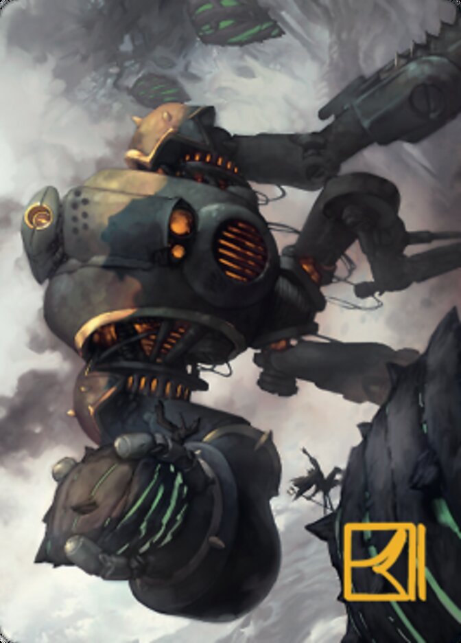 Rust Goliath Art Card (Gold-Stamped Signature) [The Brothers' War Art Series] | Black Swamp Games
