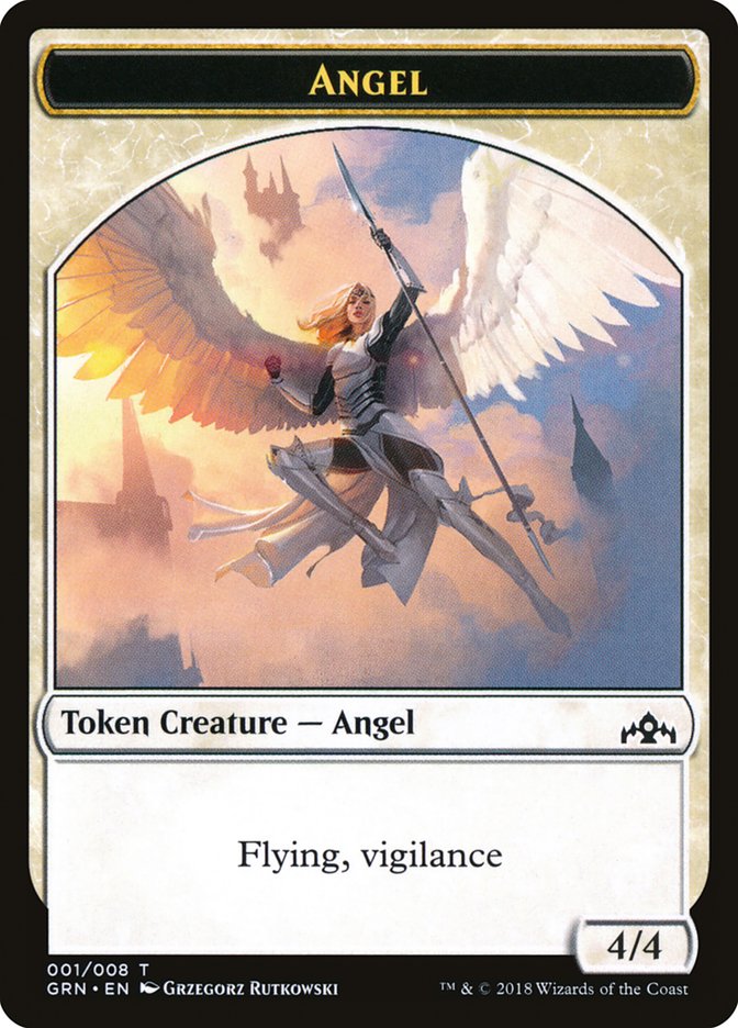 Angel Token [Guilds of Ravnica Tokens] | Black Swamp Games