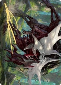 Vorinclex, Monstrous Raider 1 Art Card (Gold-Stamped Signature) [Kaldheim Art Series] | Black Swamp Games