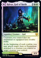Halvar, God of Battle // Sword of the Realms [Kaldheim Prerelease Promos] | Black Swamp Games
