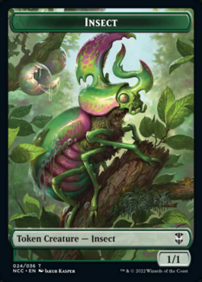 Ogre // Insect Double-Sided Token [Streets of New Capenna Commander Tokens] | Black Swamp Games
