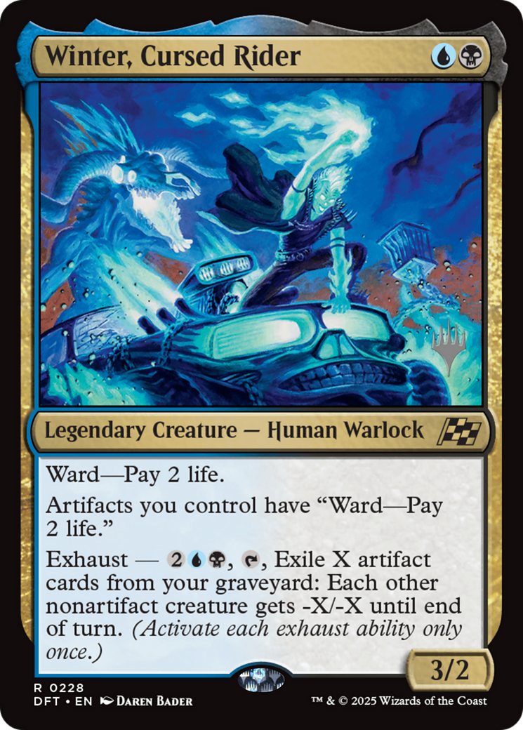Winter, Cursed Rider (Promo Pack) [Aetherdrift Promos] | Black Swamp Games