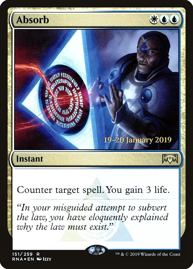Absorb [Ravnica Allegiance Prerelease Promos] | Black Swamp Games