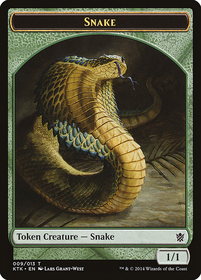 Snake Token [Khans of Tarkir Tokens] | Black Swamp Games