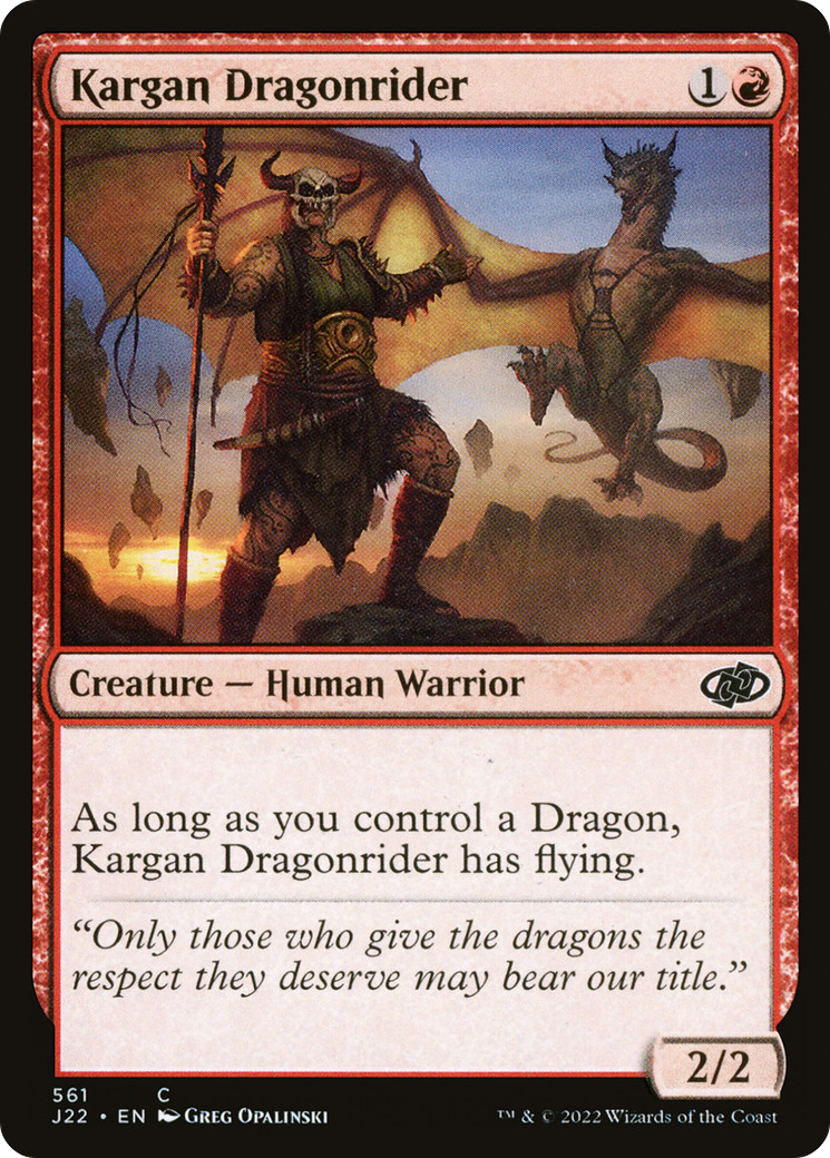 Kargan Dragonrider [Jumpstart 2022] | Black Swamp Games