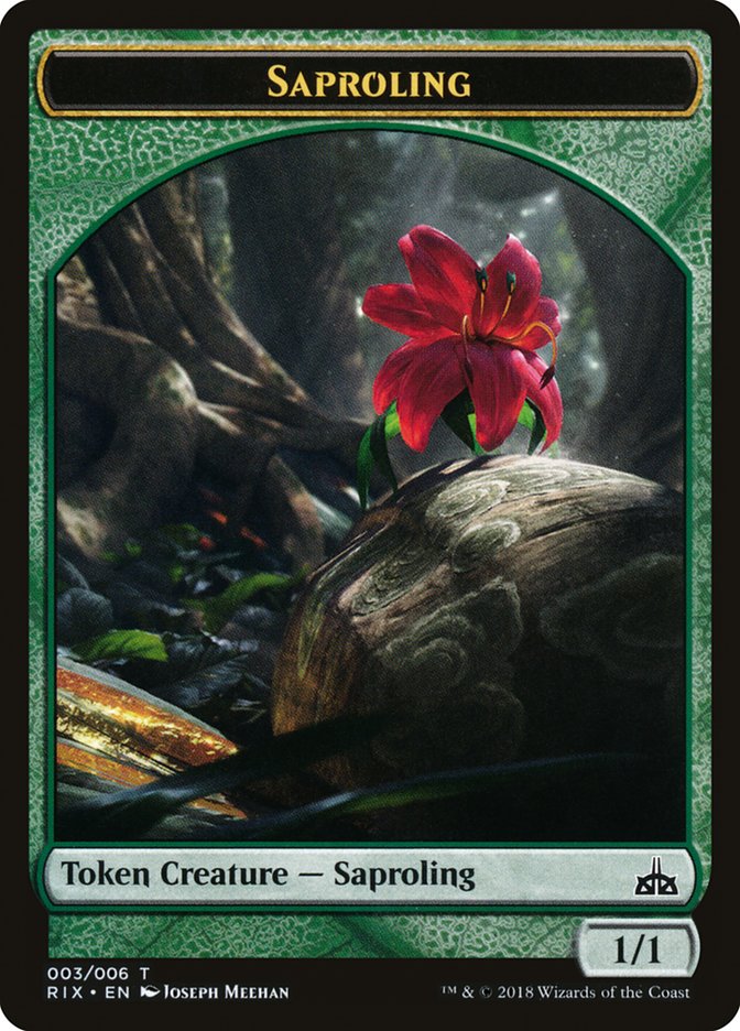 Saproling Token [Rivals of Ixalan Tokens] | Black Swamp Games