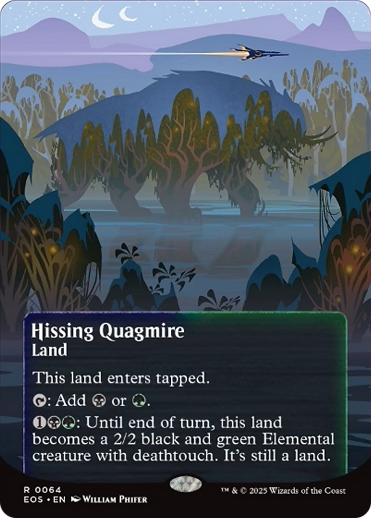 Hissing Quagmire (0064) (Borderless) [Edge of Eternities: Stellar Sights] | Black Swamp Games