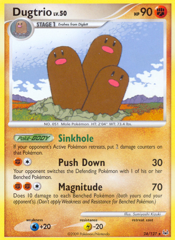 Dugtrio (24/127) [Platinum: Base Set] | Black Swamp Games
