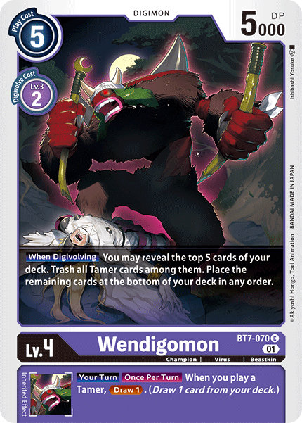 Wendigomon [BT7-070] [Next Adventure] | Black Swamp Games