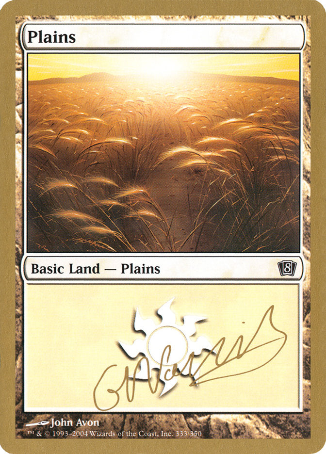 Plains (gn333) (Gabriel Nassif) [World Championship Decks 2004] | Black Swamp Games