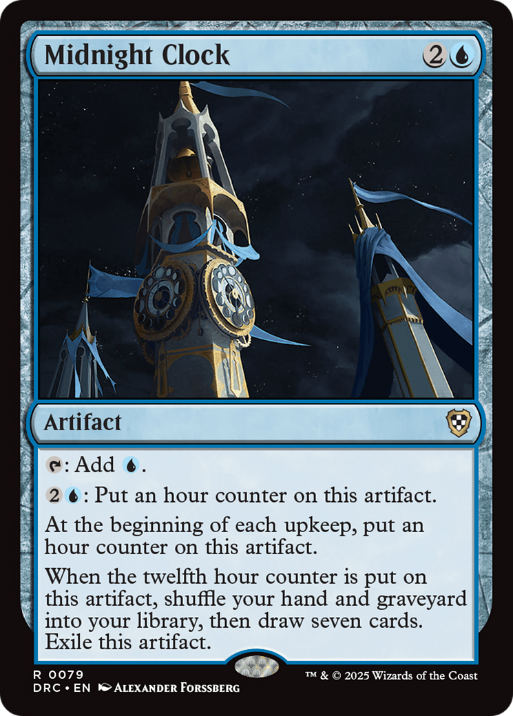 Midnight Clock [Aetherdrift Commander] | Black Swamp Games