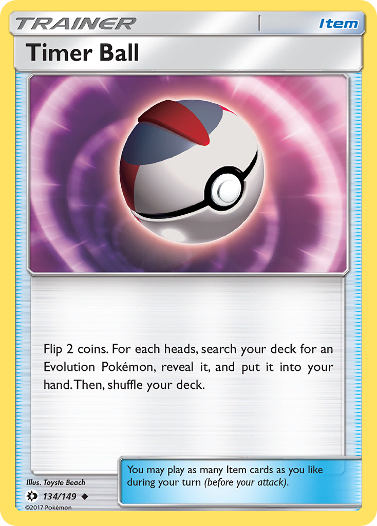 Timer Ball (134/149) [Sun & Moon: Base Set] | Black Swamp Games