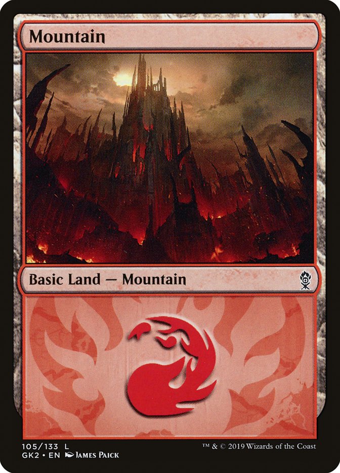 Mountain (105) [Ravnica Allegiance Guild Kit] | Black Swamp Games