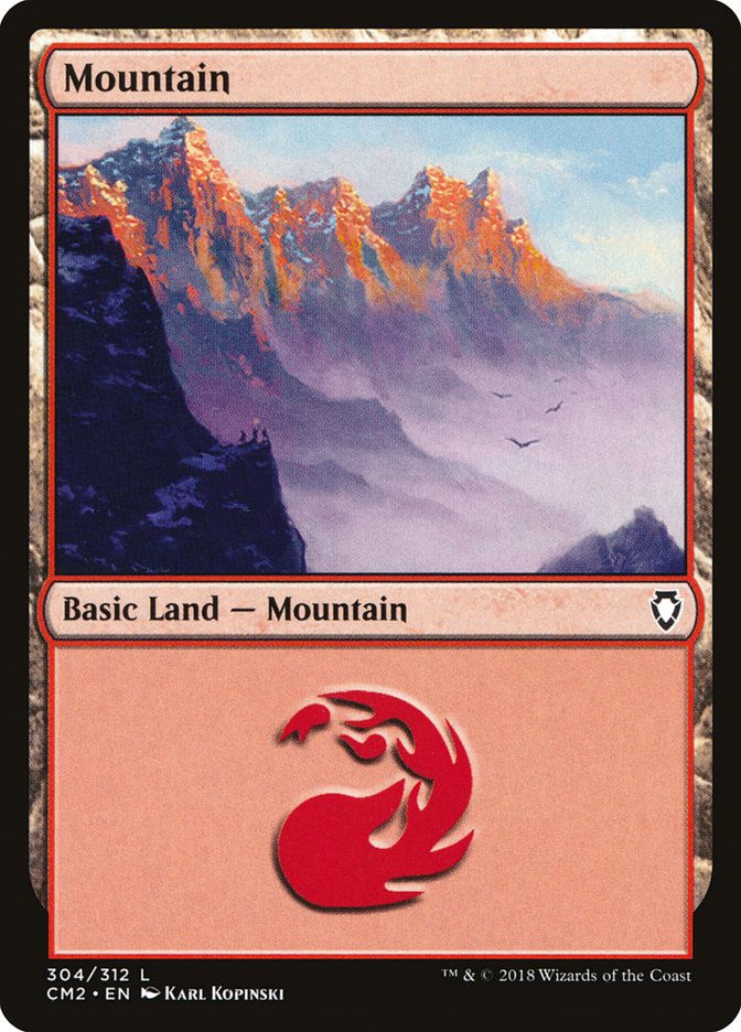 Mountain (304) [Commander Anthology Volume II] | Black Swamp Games