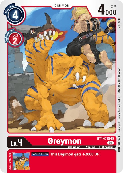 Greymon [BT1-015] (Tamer Party Vol. 3) [Release Special Booster Promos] | Black Swamp Games