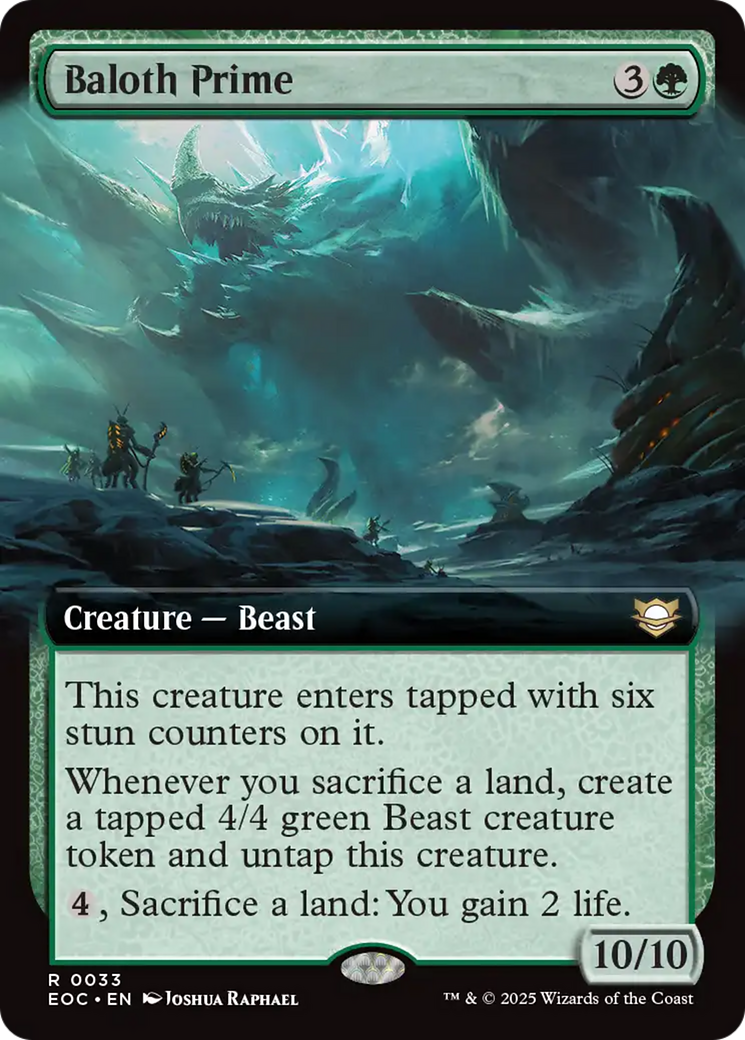 Baloth Prime (Extended Art) [Edge of Eternities Commander] | Black Swamp Games