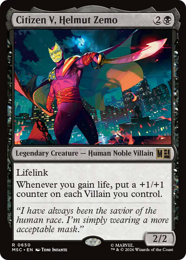 Citizen V, Helmut Zemo [Marvel Super Heroes Commander] | Black Swamp Games