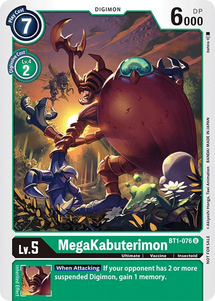 MegaKabuterimon [BT1-076] (Official Tournament Pack Vol.3) [Release Special Booster Promos] | Black Swamp Games