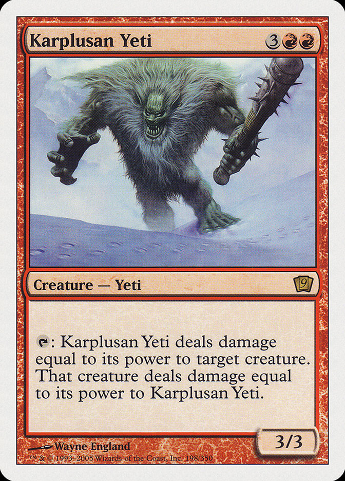 Karplusan Yeti [Ninth Edition] | Black Swamp Games
