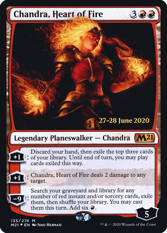 Chandra, Heart of Fire [Core Set 2021 Prerelease Promos] | Black Swamp Games