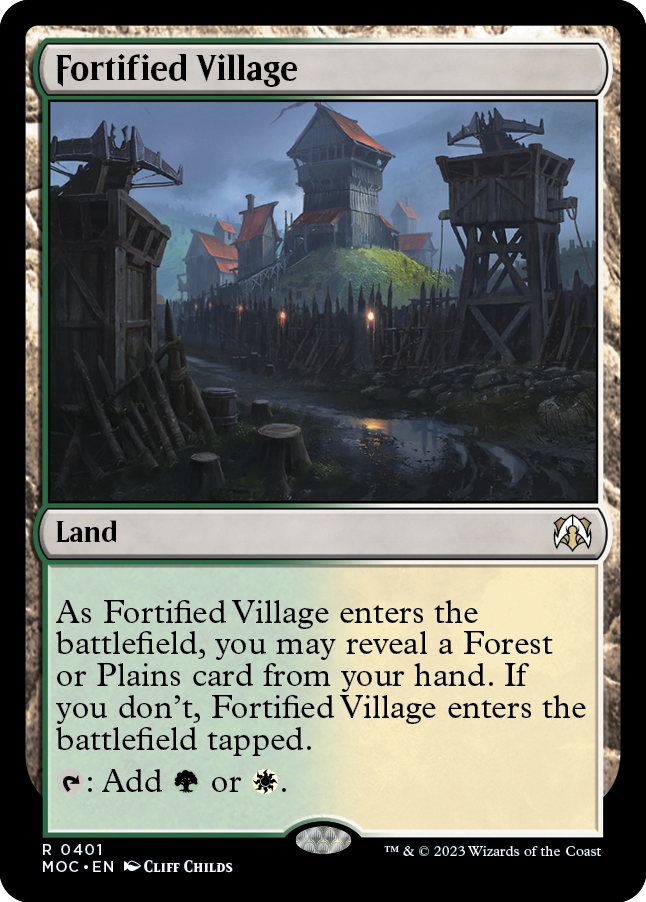 Fortified Village [March of the Machine Commander] | Black Swamp Games