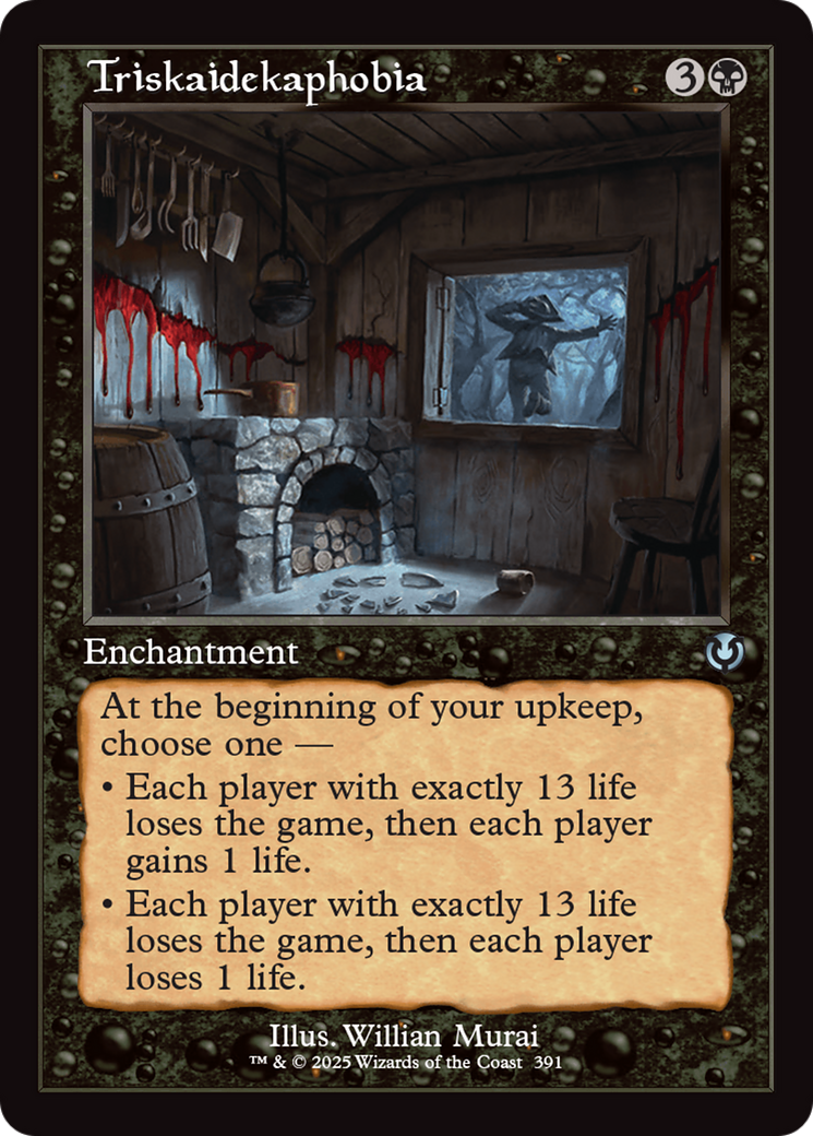 Triskaidekaphobia (Retro Frame) [Innistrad Remastered] | Black Swamp Games