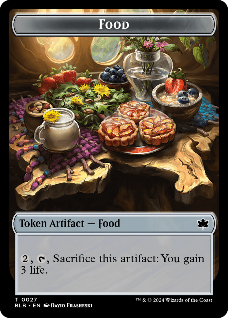 Food Token [Bloomburrow Tokens] | Black Swamp Games