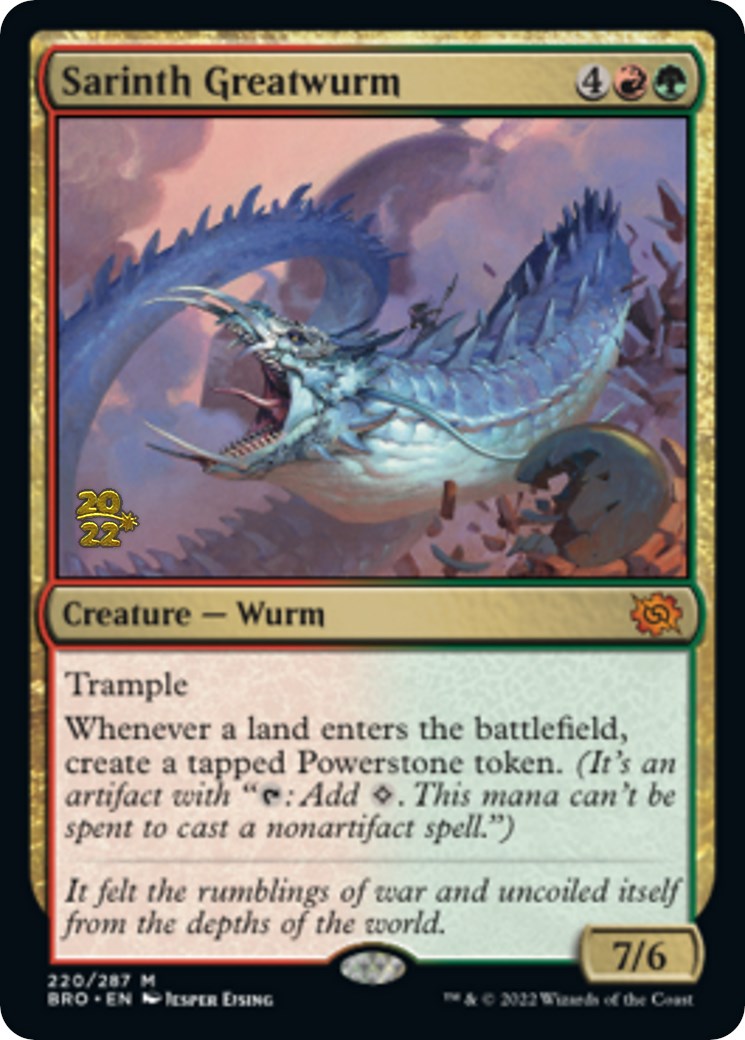 Sarinth Greatwurm [The Brothers' War Prerelease Promos] | Black Swamp Games