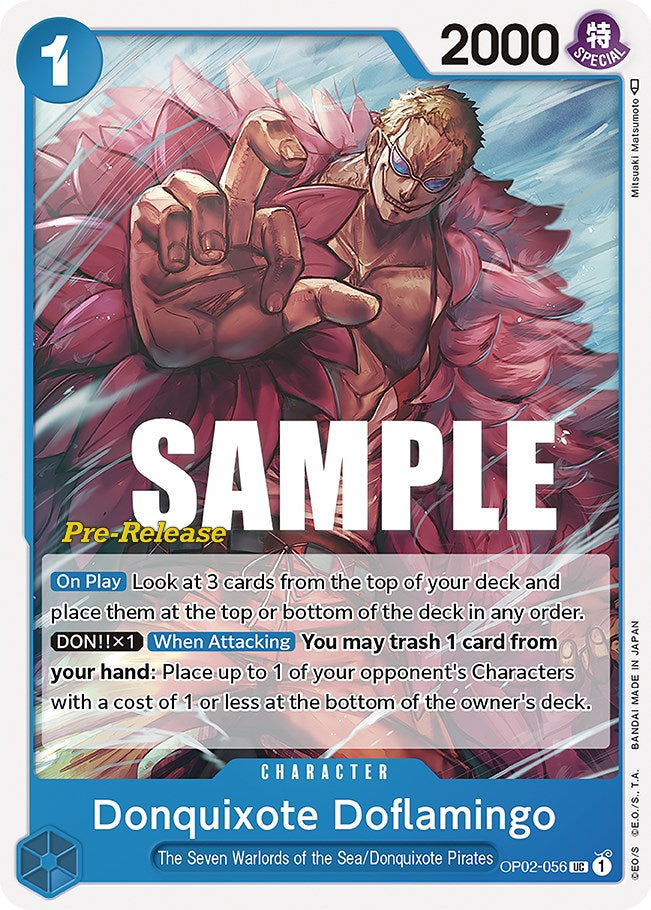 Donquixote Doflamingo [Paramount War Pre-Release Cards] | Black Swamp Games