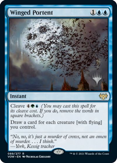 Winged Portent (Promo Pack) [Innistrad: Crimson Vow Promos] | Black Swamp Games