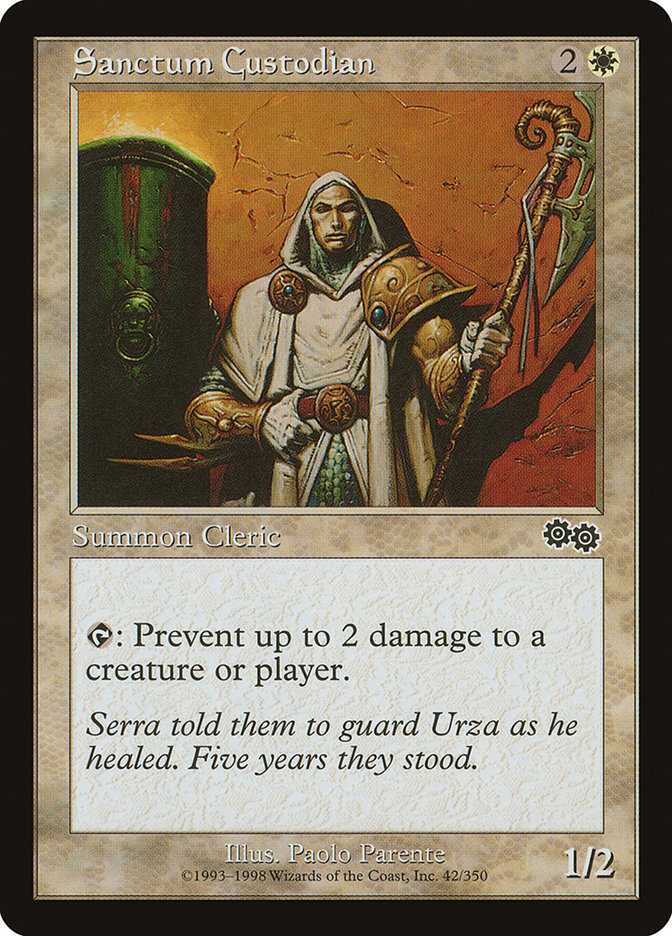 Sanctum Custodian [Urza's Saga] | Black Swamp Games