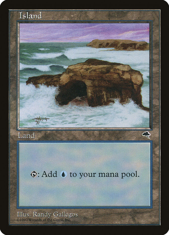 Island (Signature on Left) [Tempest] | Black Swamp Games
