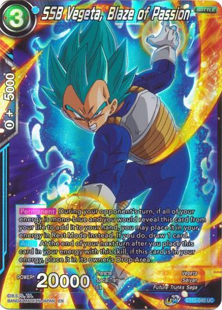 SSB Vegeta, Blaze of Passion (BT10-040) [Rise of the Unison Warrior 2nd Edition] | Black Swamp Games