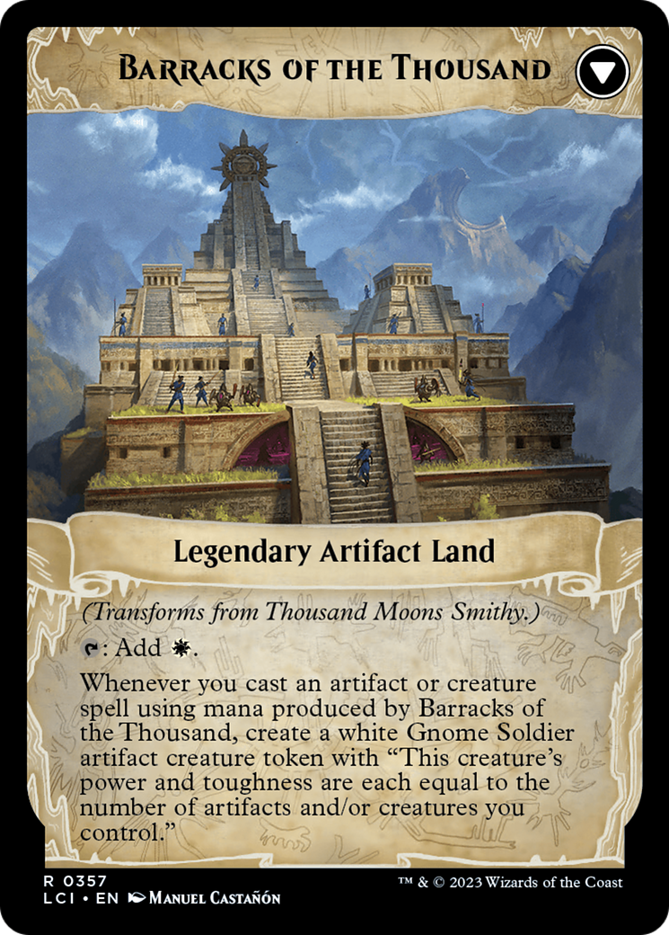 Thousand Moons Smithy // Barracks of the Thousand [The Lost Caverns of Ixalan Prerelease Cards] | Black Swamp Games