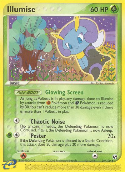 Illumise (38/100) [EX: Sandstorm] | Black Swamp Games