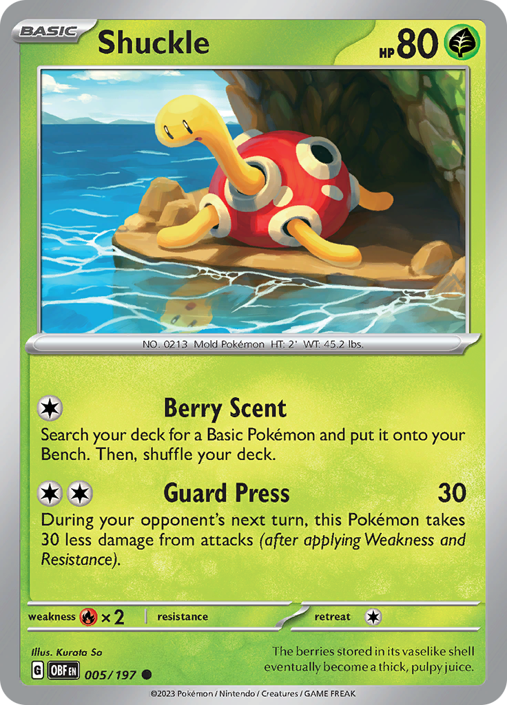 Shuckle (005/197) [Scarlet & Violet: Obsidian Flames] | Black Swamp Games