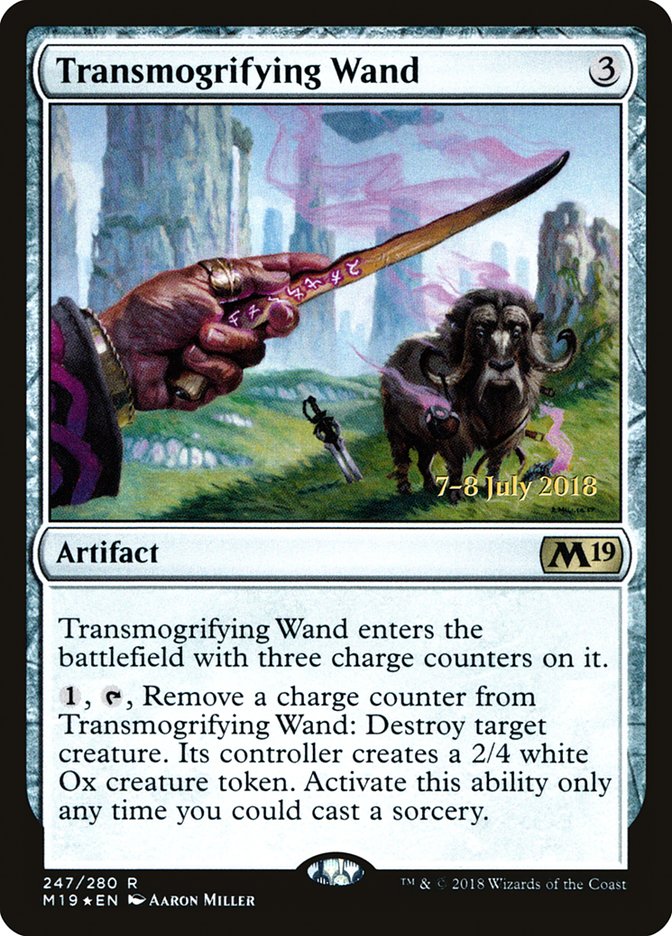 Transmogrifying Wand [Core Set 2019 Prerelease Promos] | Black Swamp Games