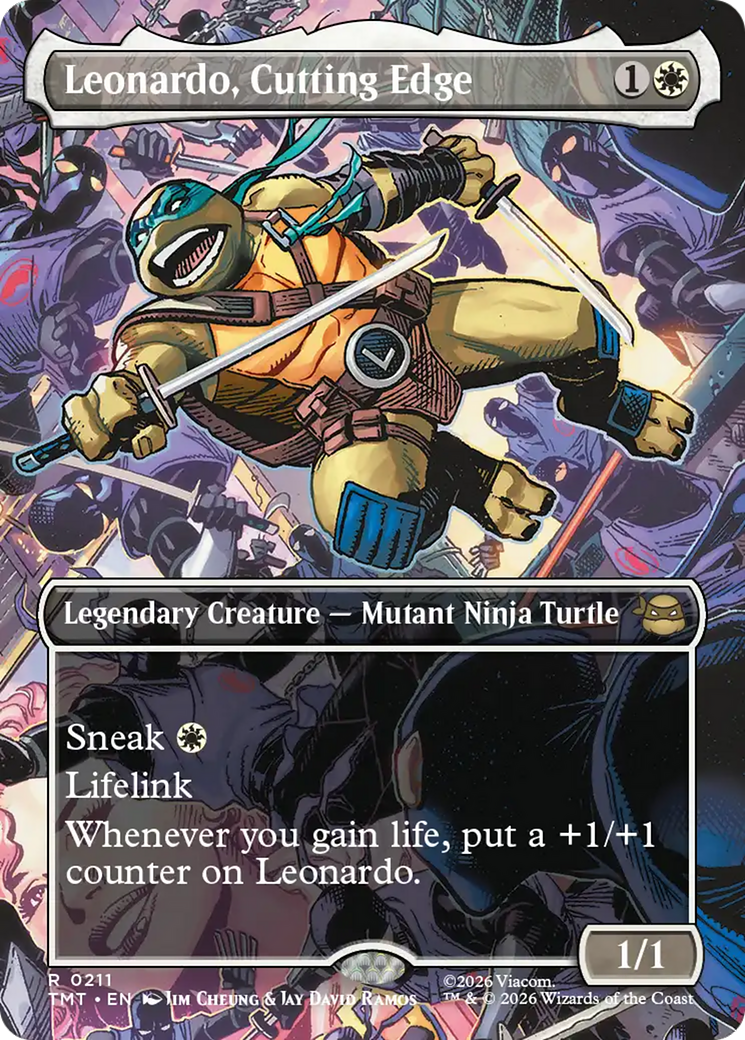 Leonardo, Cutting Edge (Borderless) [Teenage Mutant Ninja Turtles] | Black Swamp Games