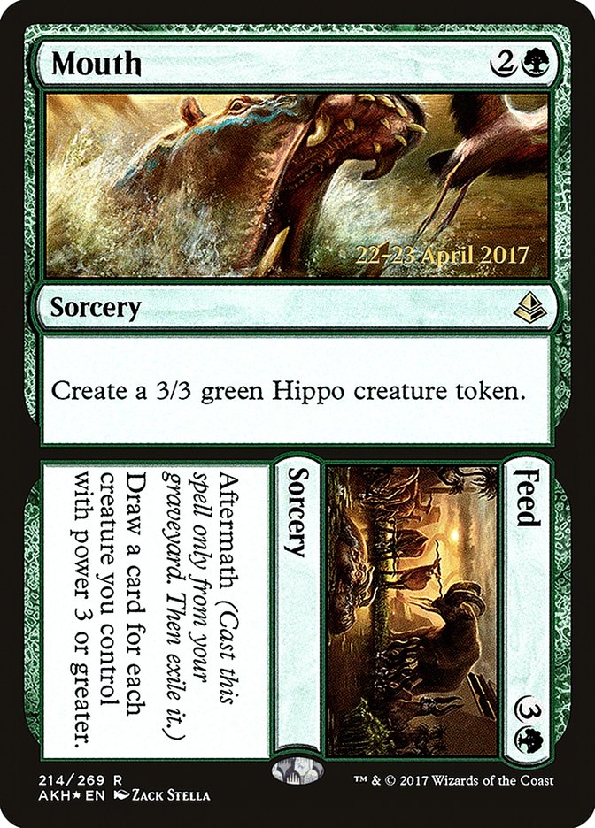 Mouth // Feed [Amonkhet Prerelease Promos] | Black Swamp Games