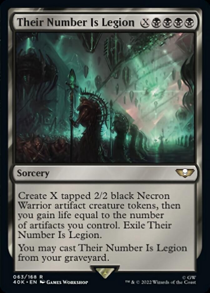 Their Number Is Legion (Surge Foil) [Warhammer 40,000] | Black Swamp Games