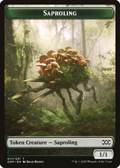 Marit Lage // Saproling Double-Sided Token [Double Masters Tokens] | Black Swamp Games