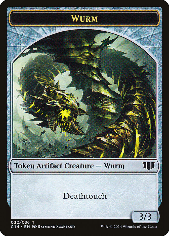 Wurm (032/036) // Goat Double-Sided Token [Commander 2014 Tokens] | Black Swamp Games