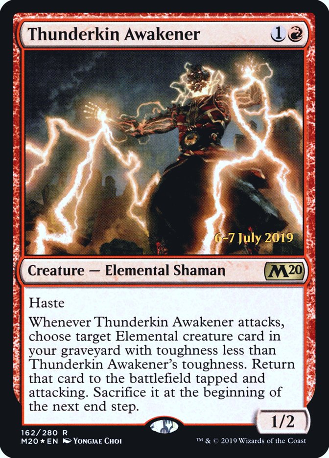 Thunderkin Awakener [Core Set 2020 Prerelease Promos] | Black Swamp Games