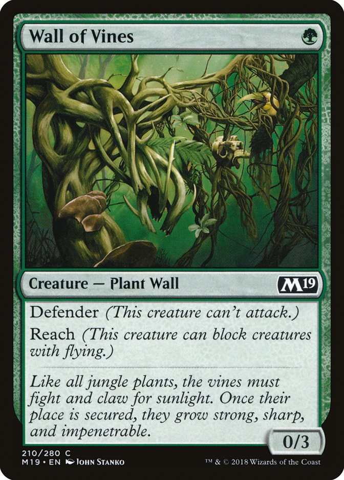 Wall of Vines [Core Set 2019] | Black Swamp Games