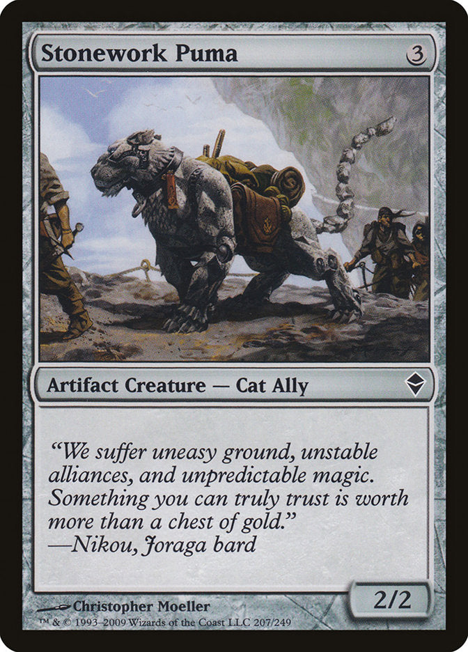 Stonework Puma [Zendikar] | Black Swamp Games