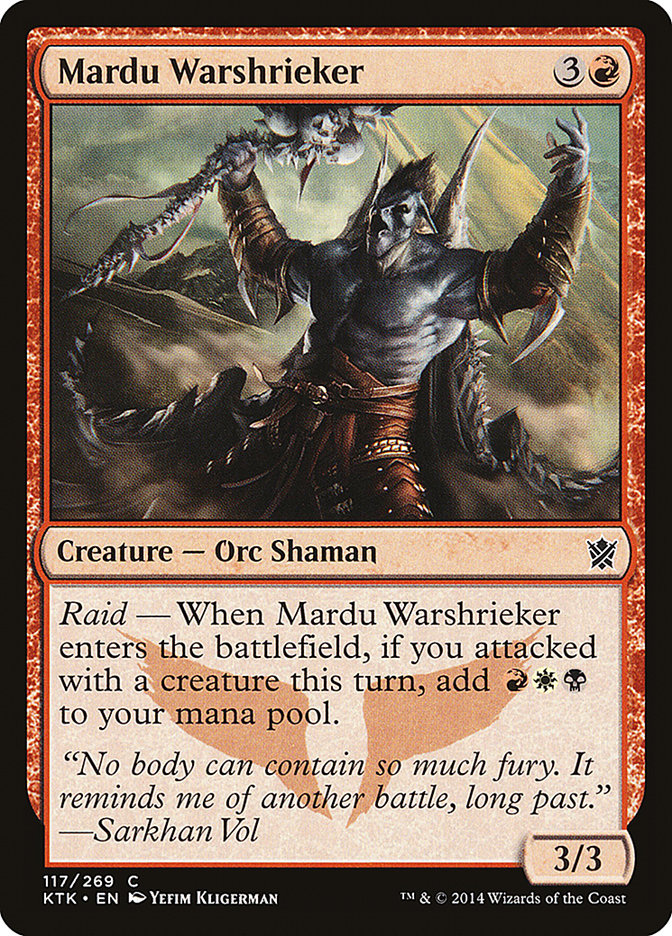 Mardu Warshrieker [Khans of Tarkir] | Black Swamp Games